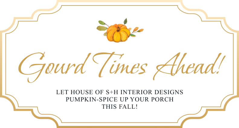 House of S+H Interiors Fall Porch Decor